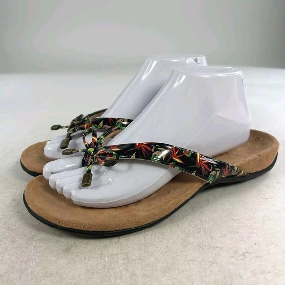 Vionic Bella II Womens Thong Sandals US 9 Tropical Flip Flop Comfort Flats Shoes - Picture 1 of 10
